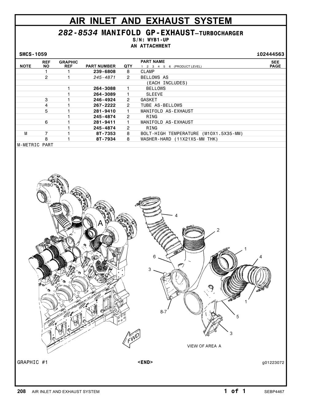 281-9411 - MANIFOLD AS-EXHAUST