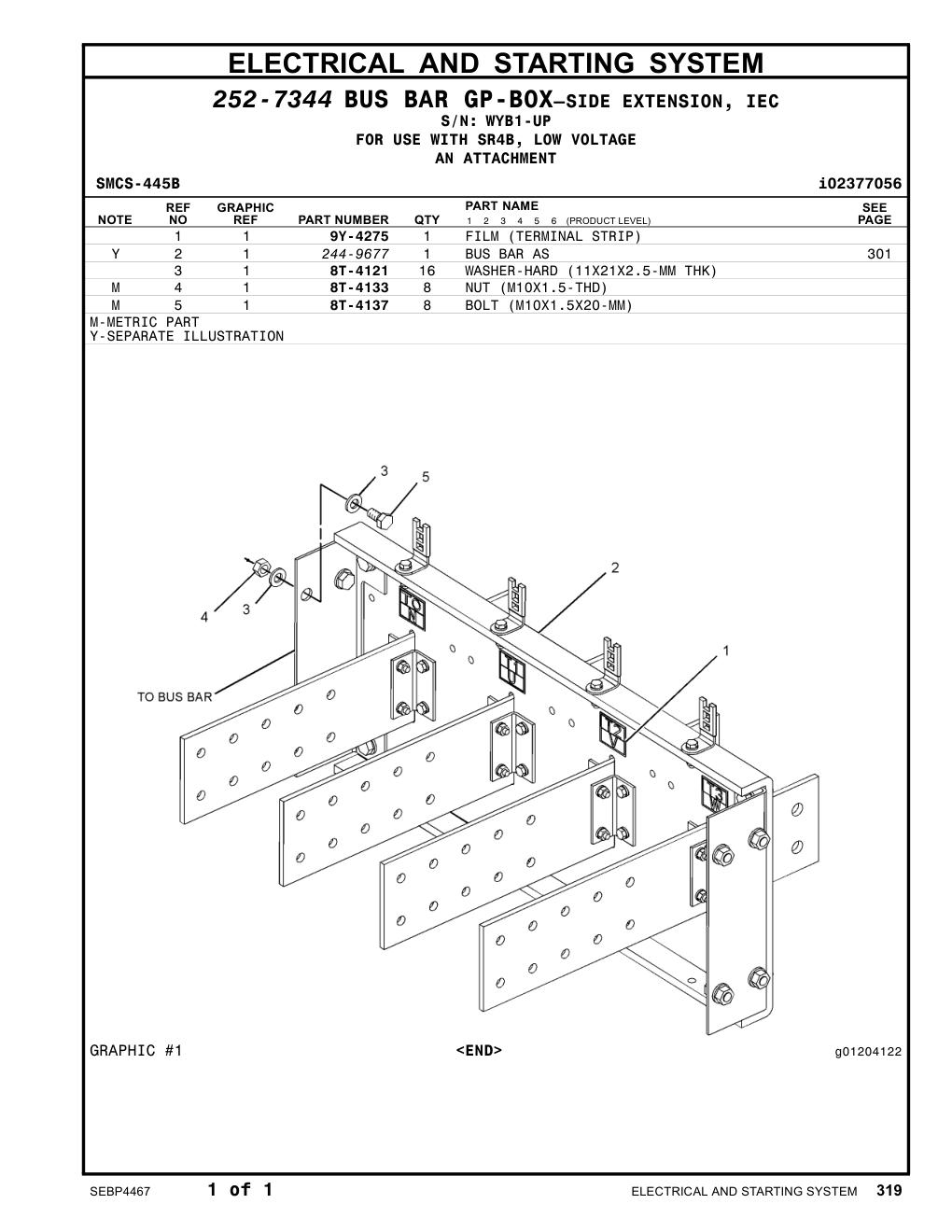 244-9677 - BUS BAR AS
