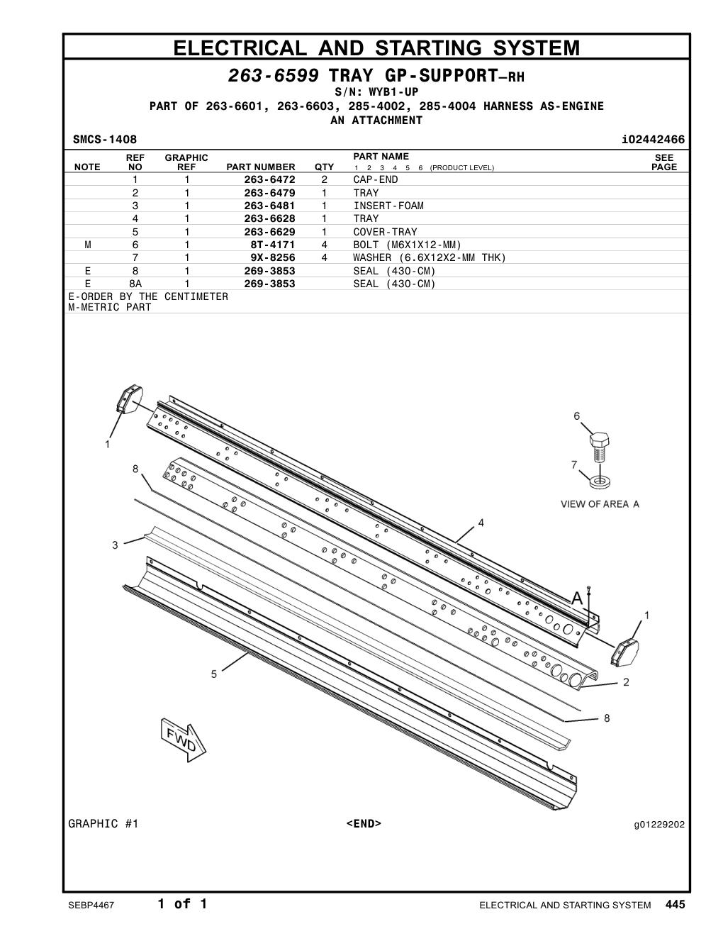 263-6628 - TRAY