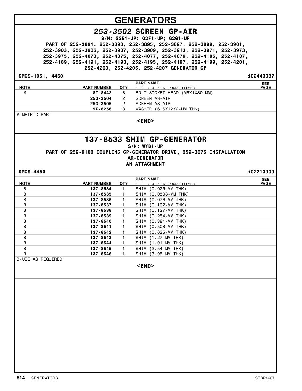 253-3505 - SCREEN AS-AIR