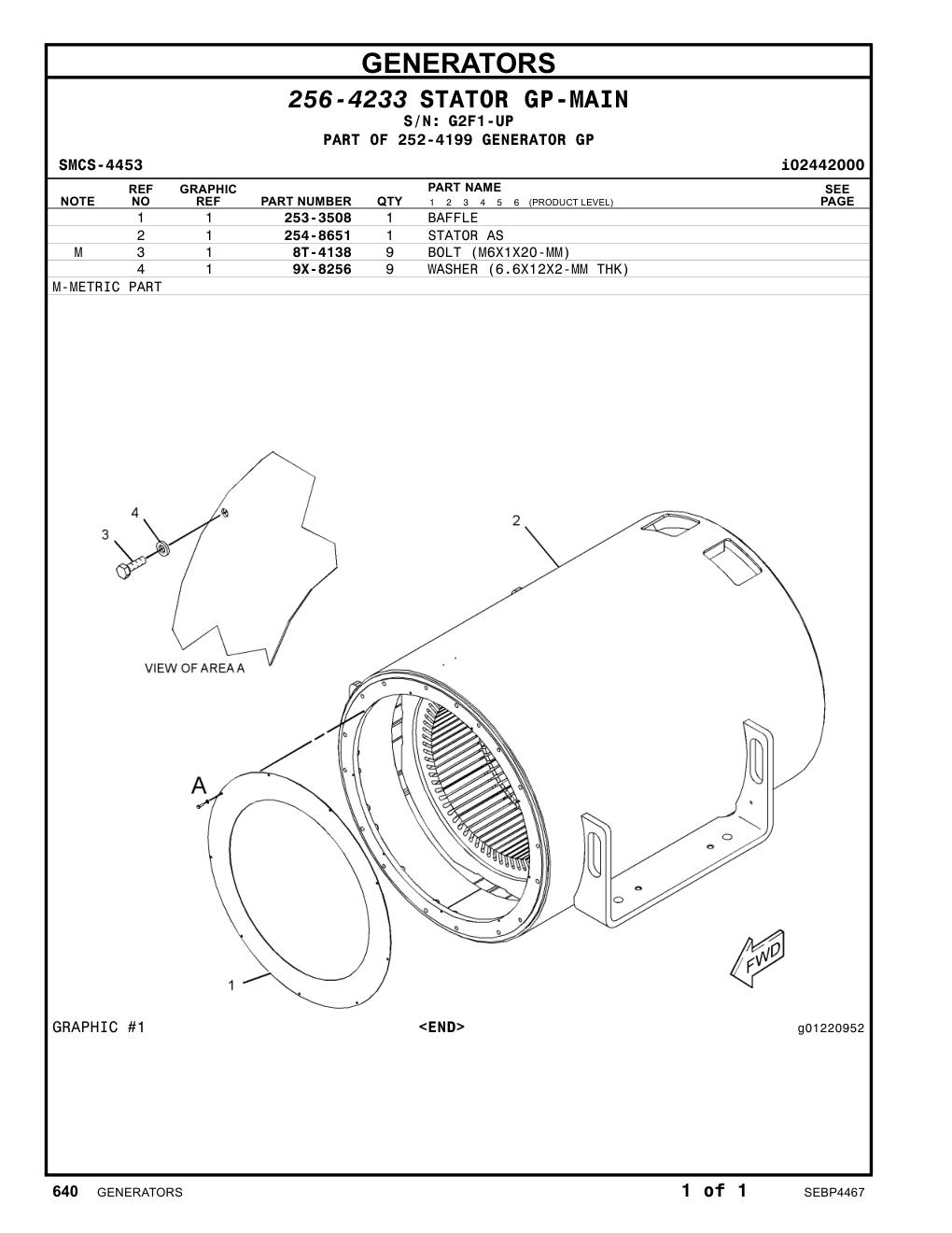 254-8651 - STATOR AS