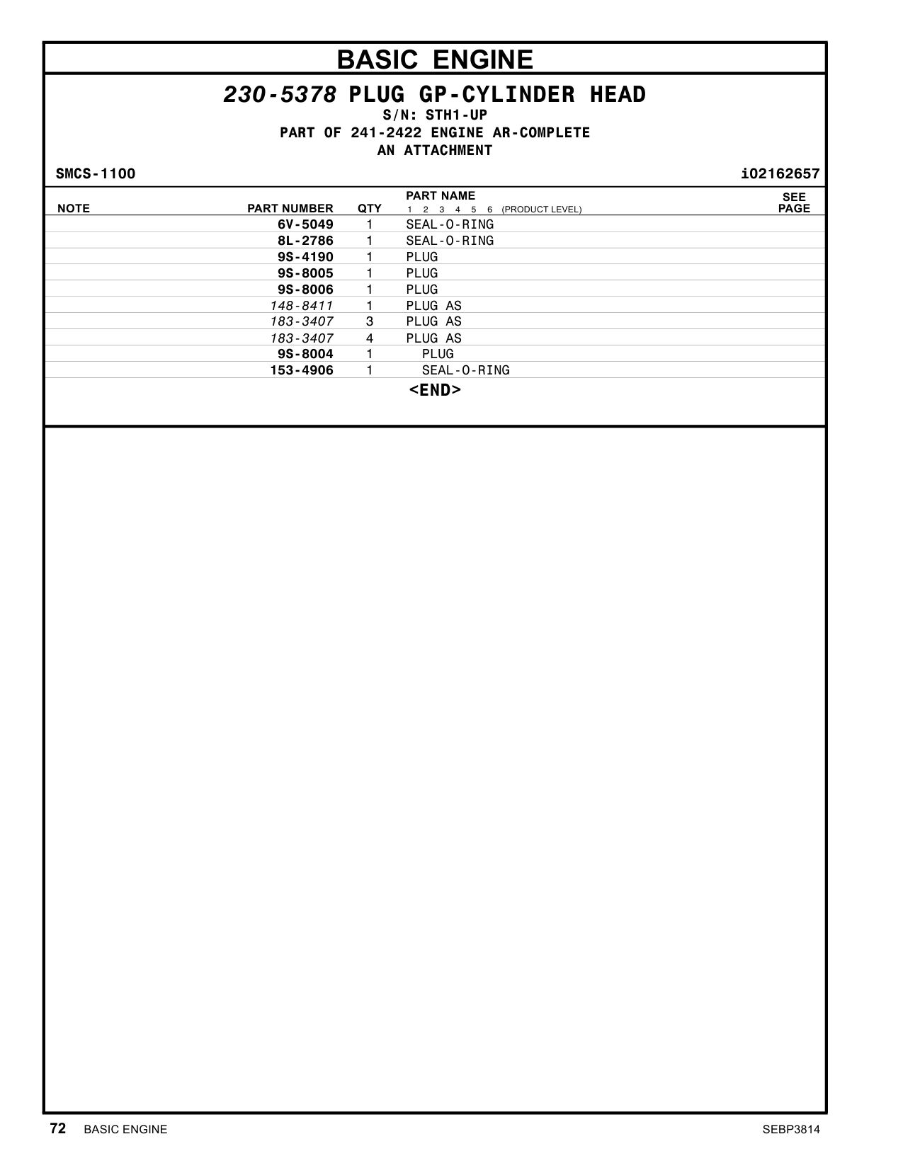 183-3407 - PLUG AS