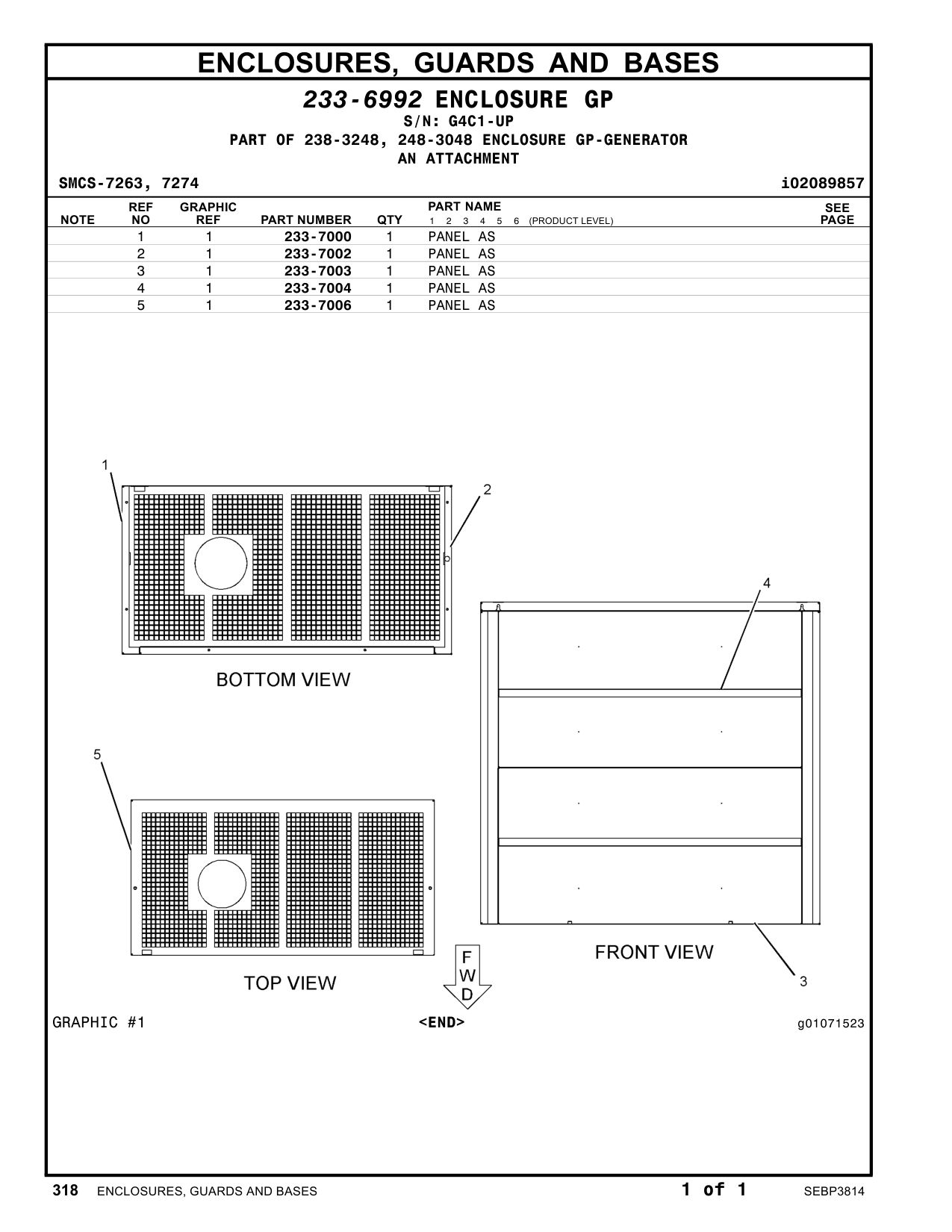 233-7003 - PANEL AS