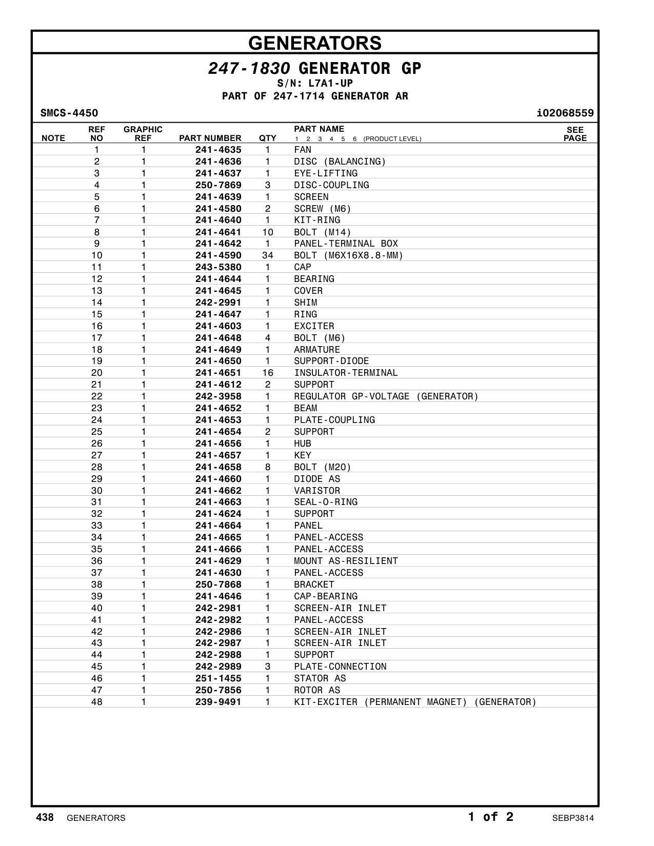 251-1455 - STATOR AS