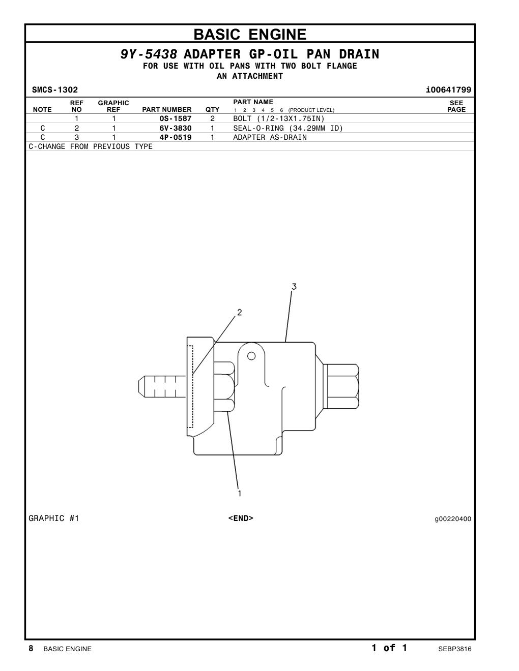 0S-1587 - BOLT (1/2-13X1.75-IN)