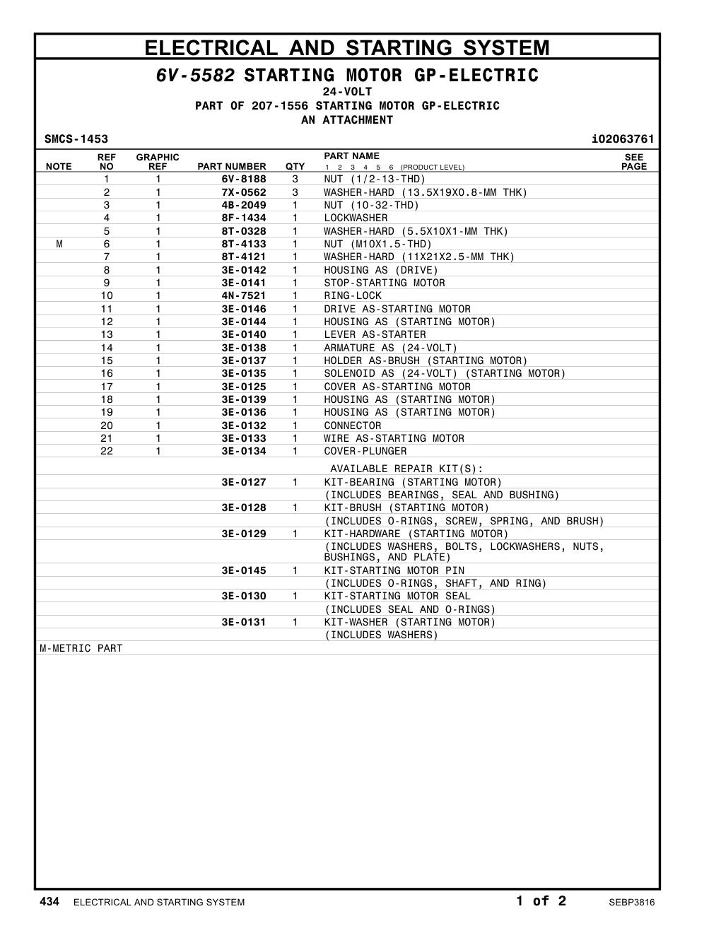 3E-0141 - STOP-STARTING MOTOR