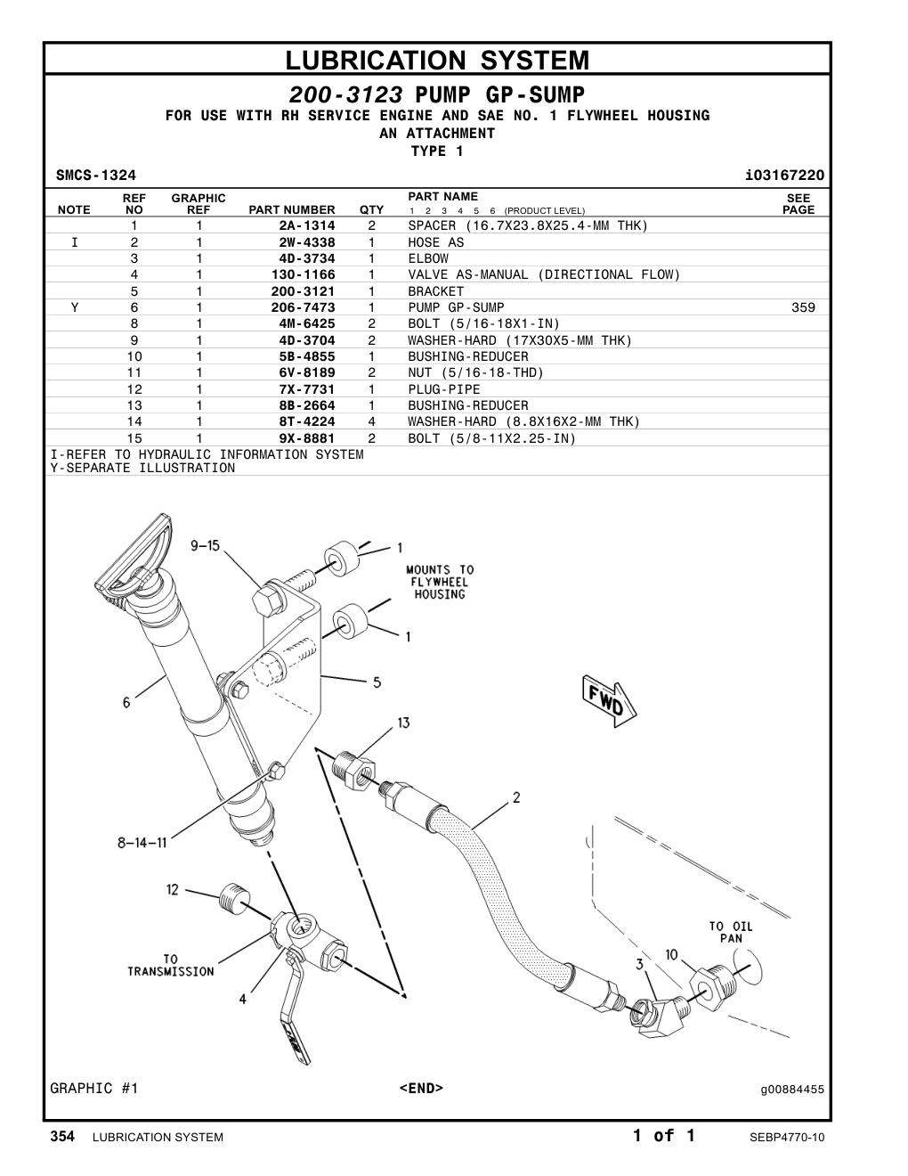 130-1166 VALVE AS-MANUAL (DIRECTIONAL FLOW) CAT parts manual diagram