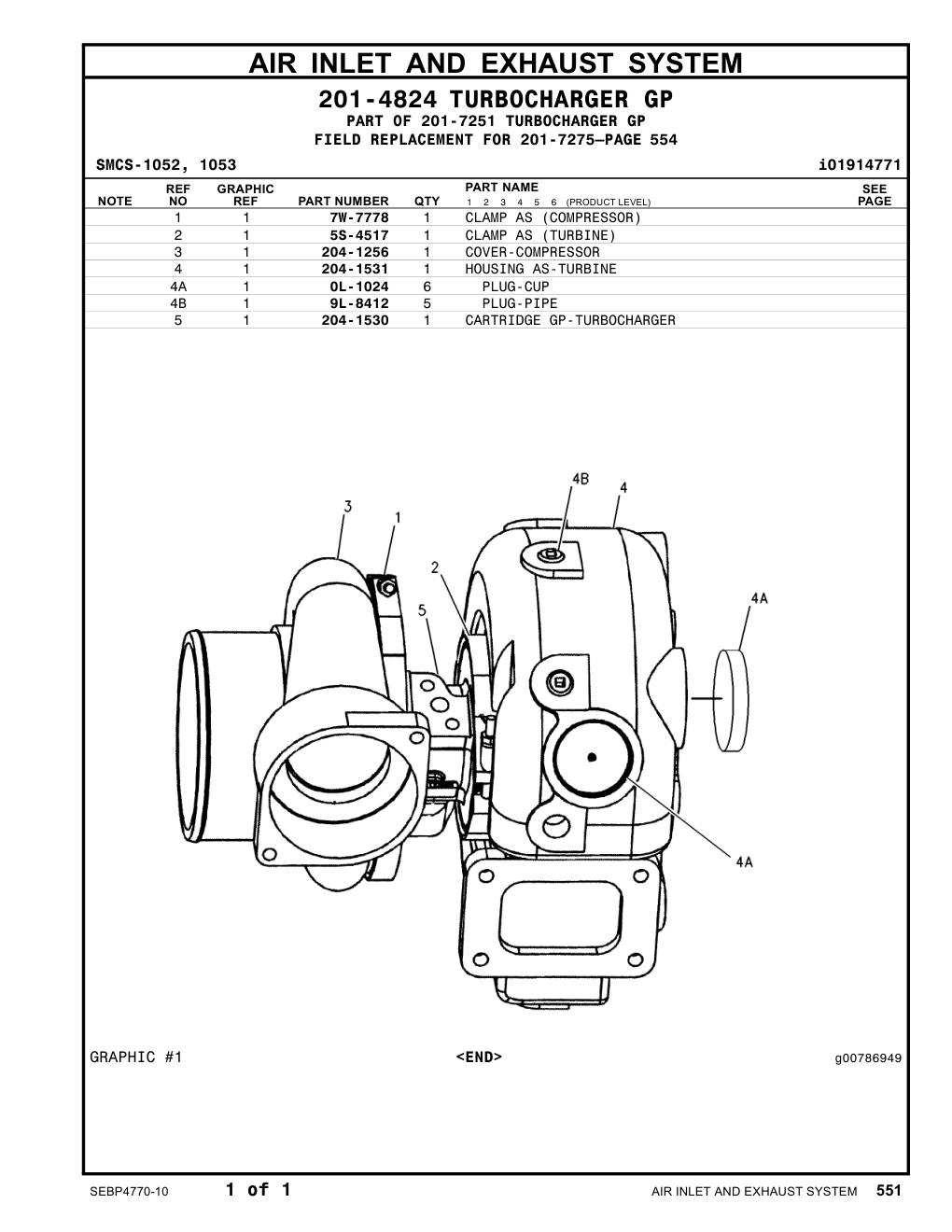 204-1256 COVER-COMPRESSOR CAT parts manual diagram