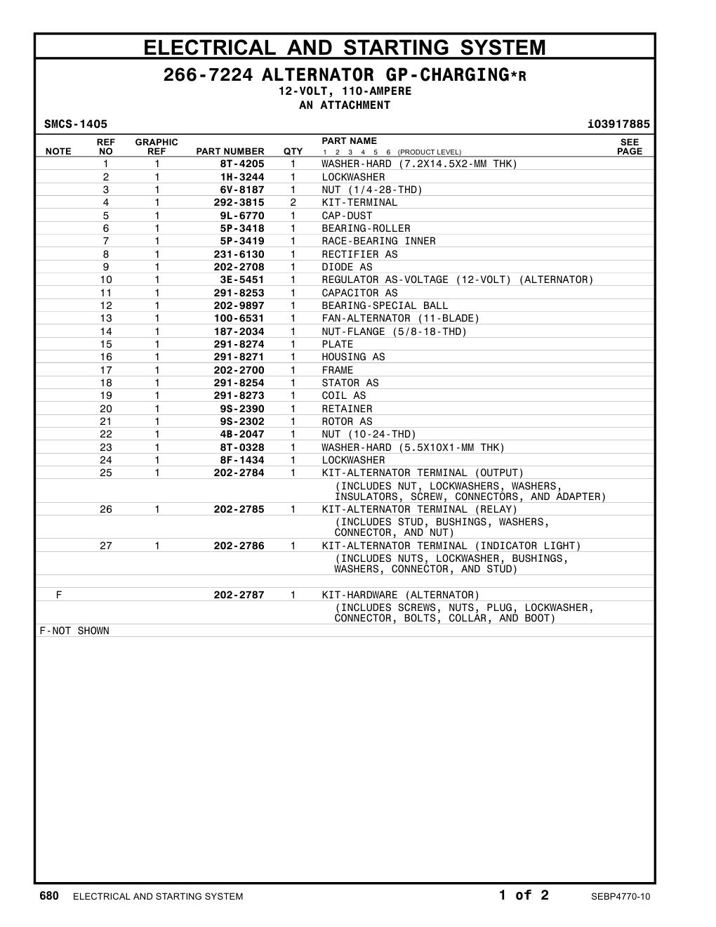231-6130 RECTIFIER AS CAT parts manual diagram