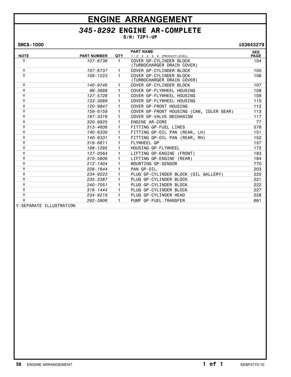 9N-3889 - COVER GP-FLYWHEEL HOUSING
