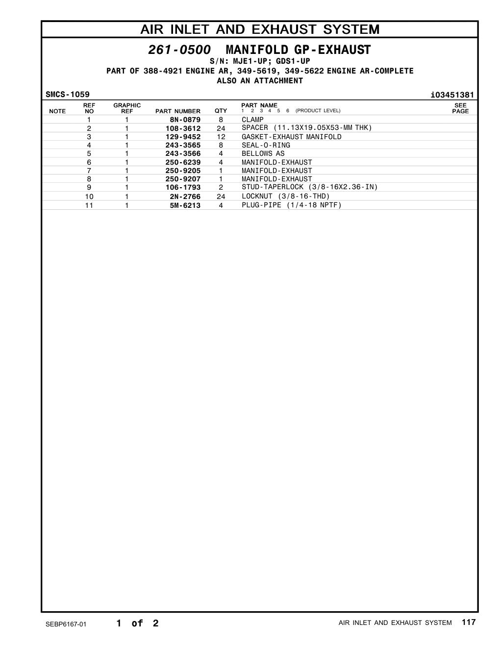 243-3566 BELLOWS AS CAT parts manual diagram