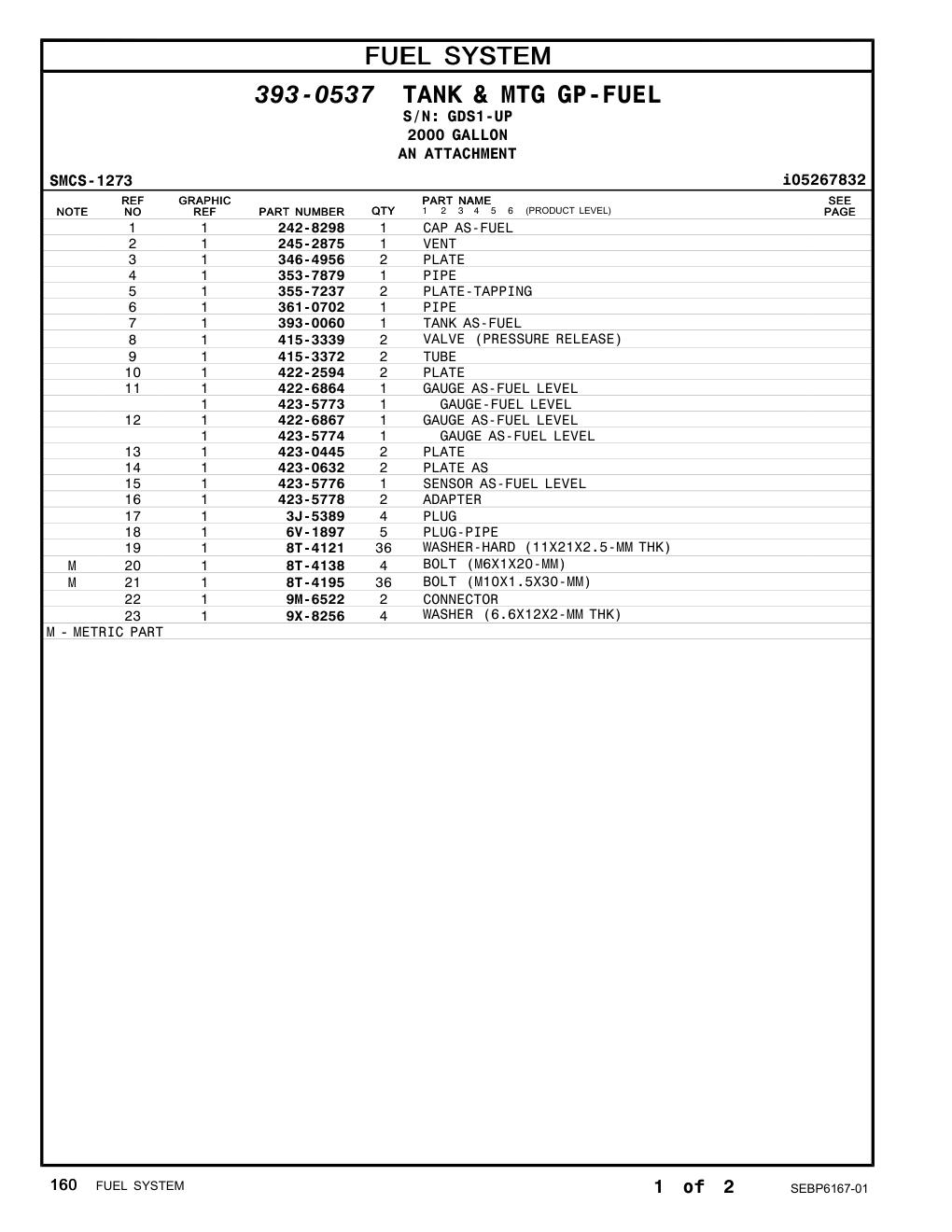 353-7879 PIPE · S/N GDS1-UP CAT parts manual diagram