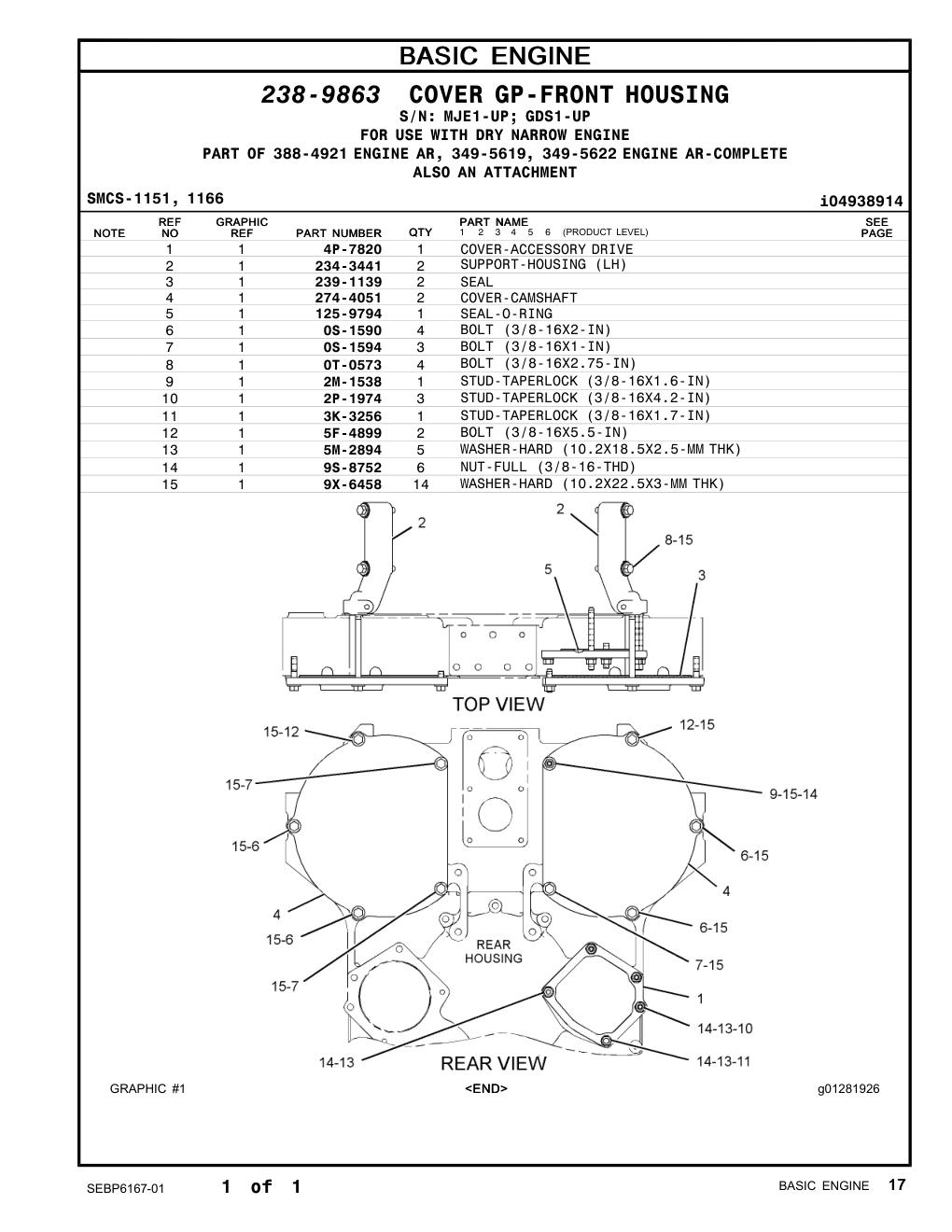 234-3441 SUPPORT-HOUSING (LH) CAT parts manual diagram