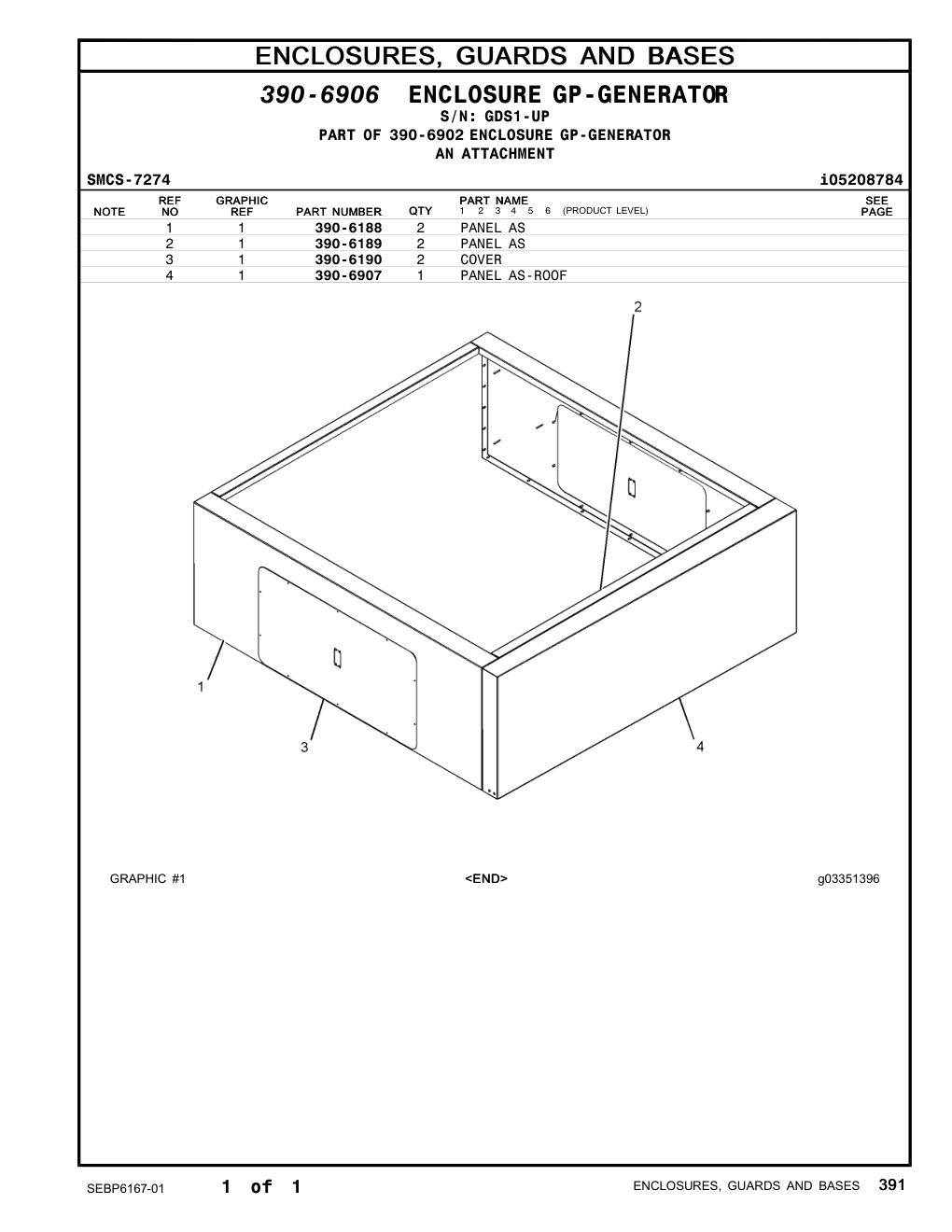 390-6907 - PANEL AS-ROOF