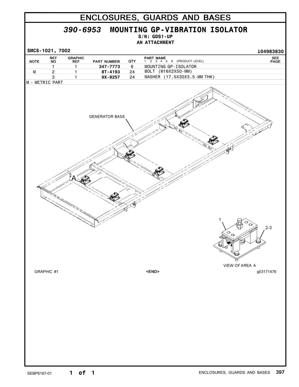 347-7773 - MOUNTING GP-ISOLATOR