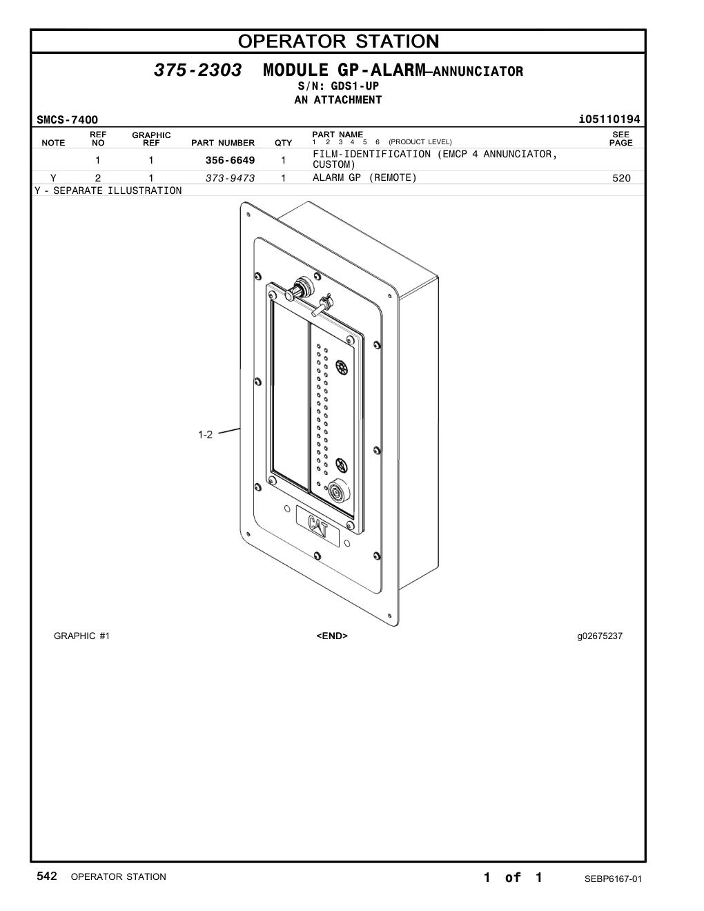 373-9473 - ALARM GP (REMOTE)