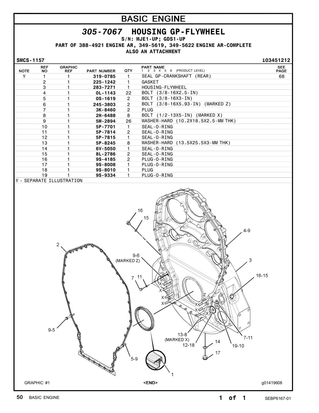 225-1242 GASKET CAT parts manual diagram