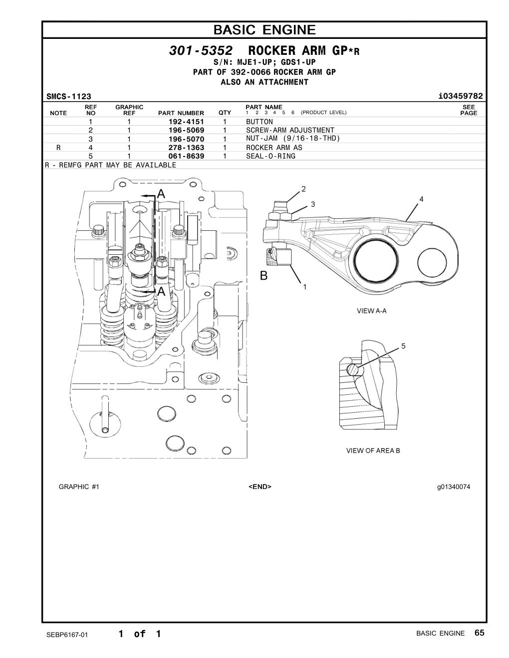 196-5069 - SCREW-ARM ADJUSTMENT (9/16-18X2-IN)