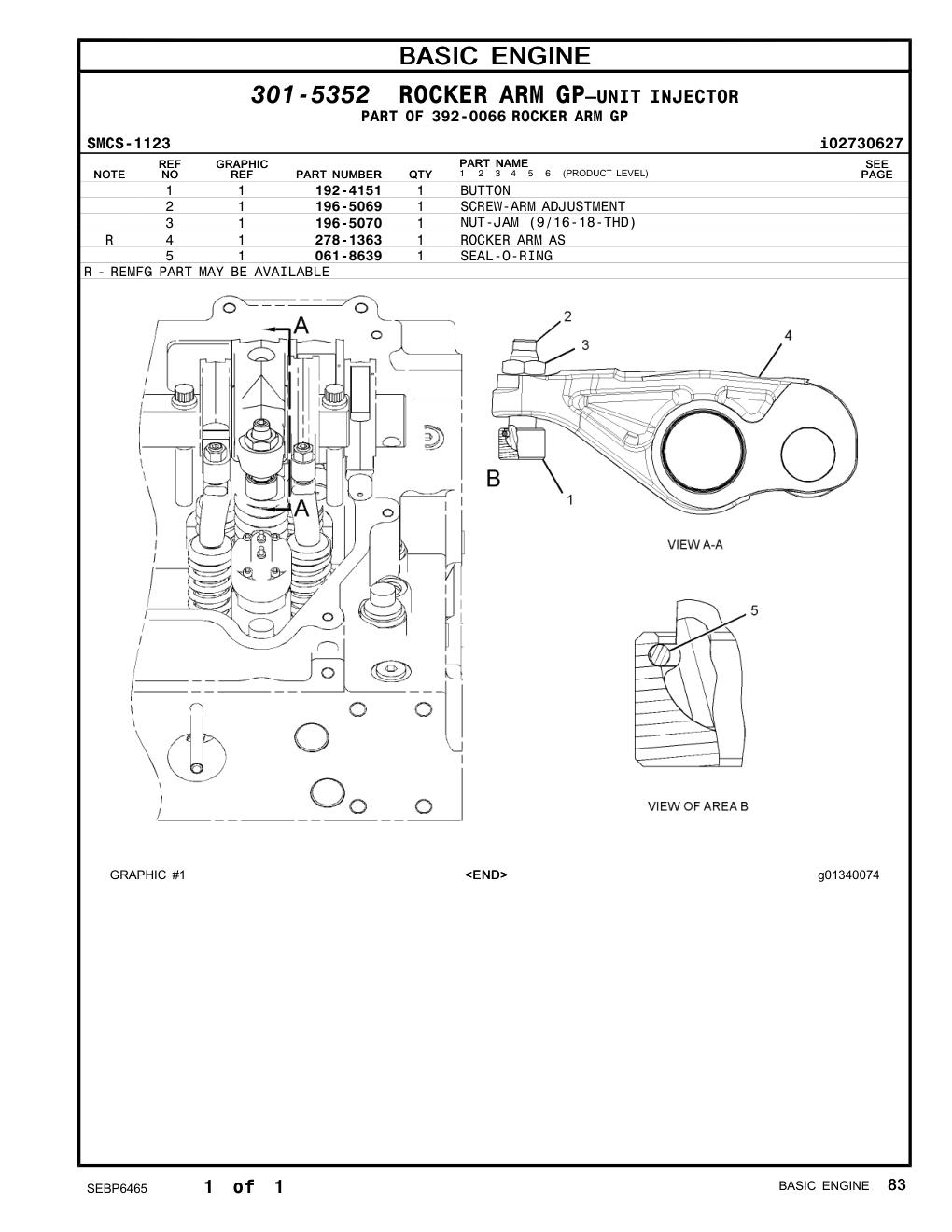 196-5069 - SCREW-ARM ADJUSTMENT (9/16-18X2-IN)