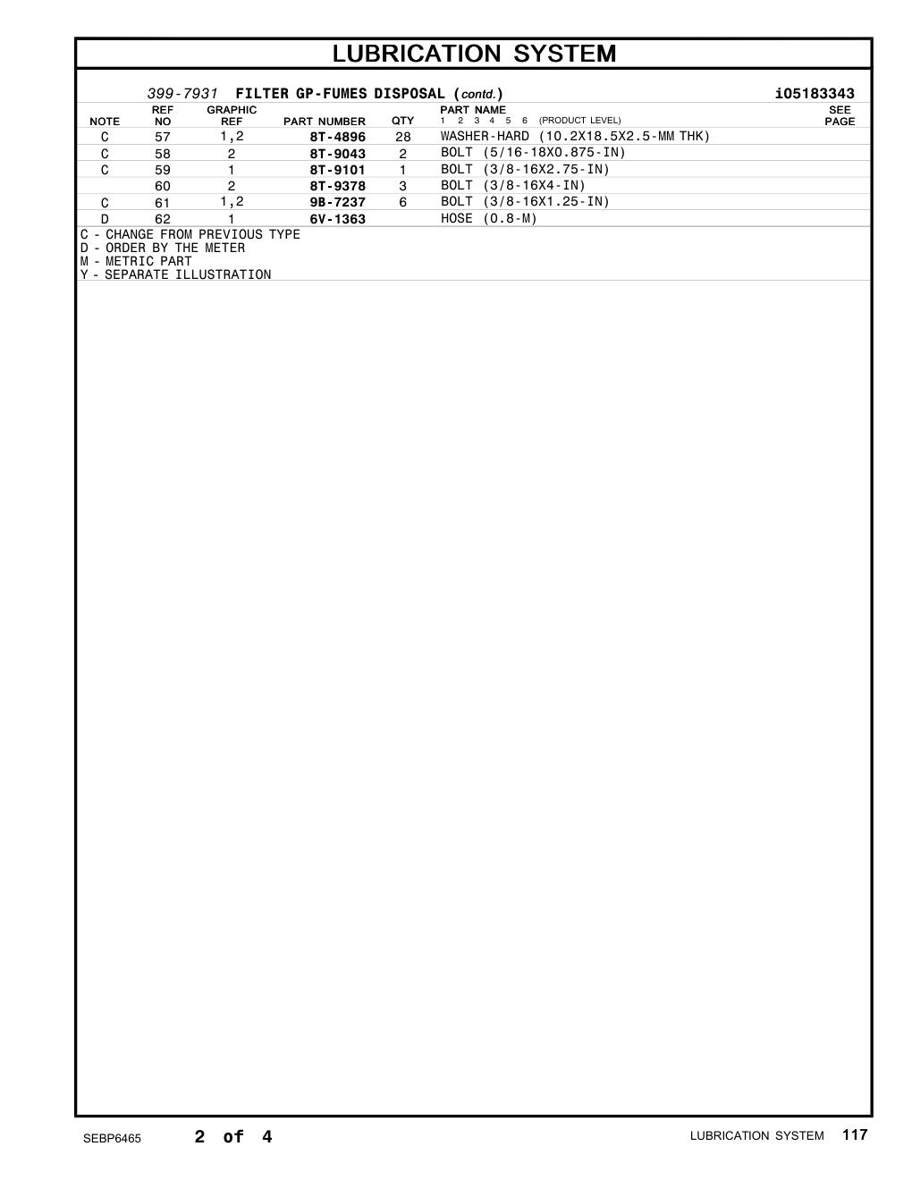8T-9378 - BOLT (3/8-16X4-IN)
