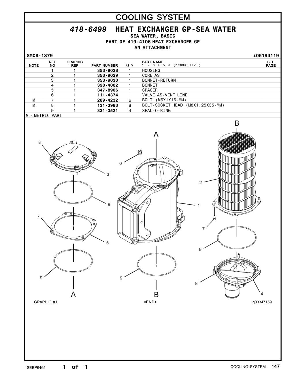 331-3521 SEAL-O-RING CAT parts manual diagram