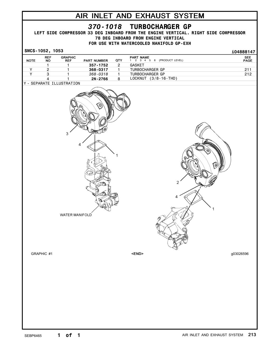 357-1752 GASKET CAT parts manual diagram