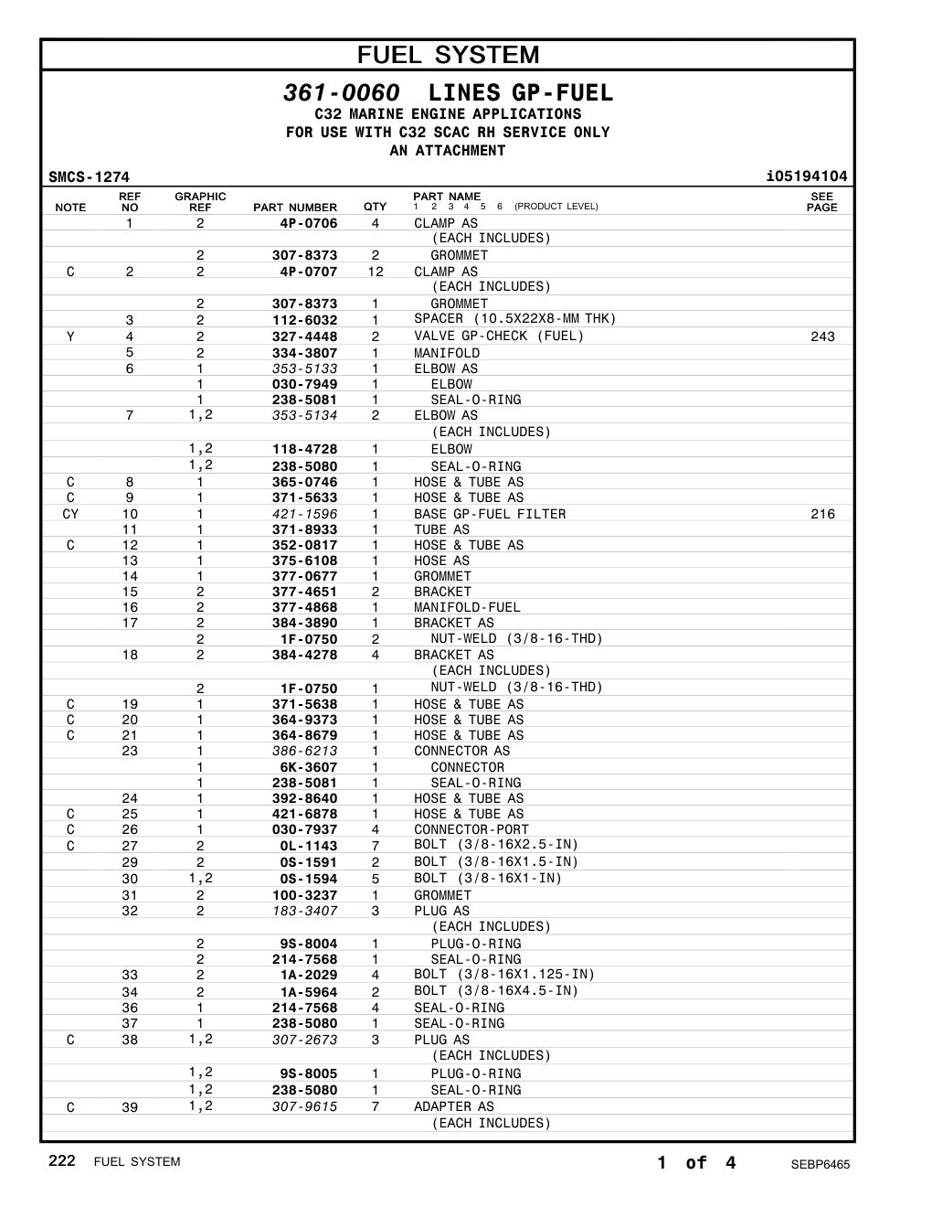 371-8933 TUBE AS CAT parts manual diagram