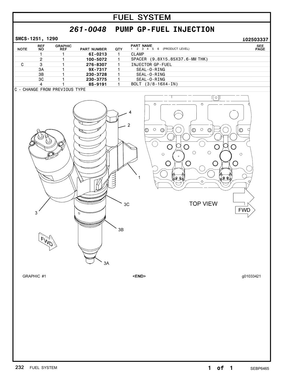 276-8307 - INJECTOR GP-FUEL