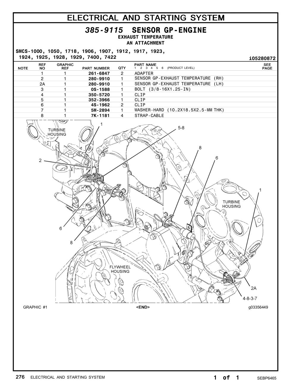 350-5720 CLIP CAT parts manual diagram