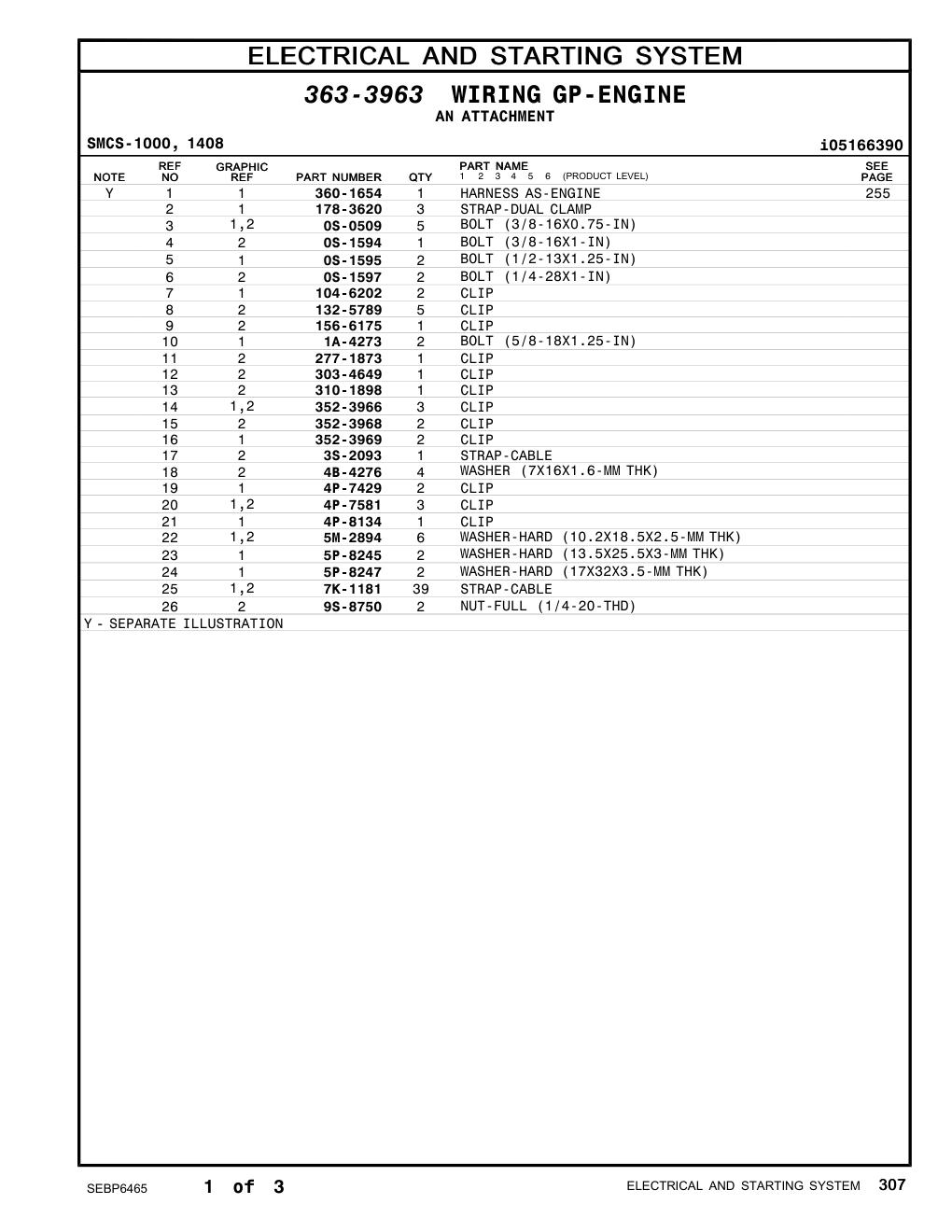 277-1873 CLIP CAT parts manual diagram