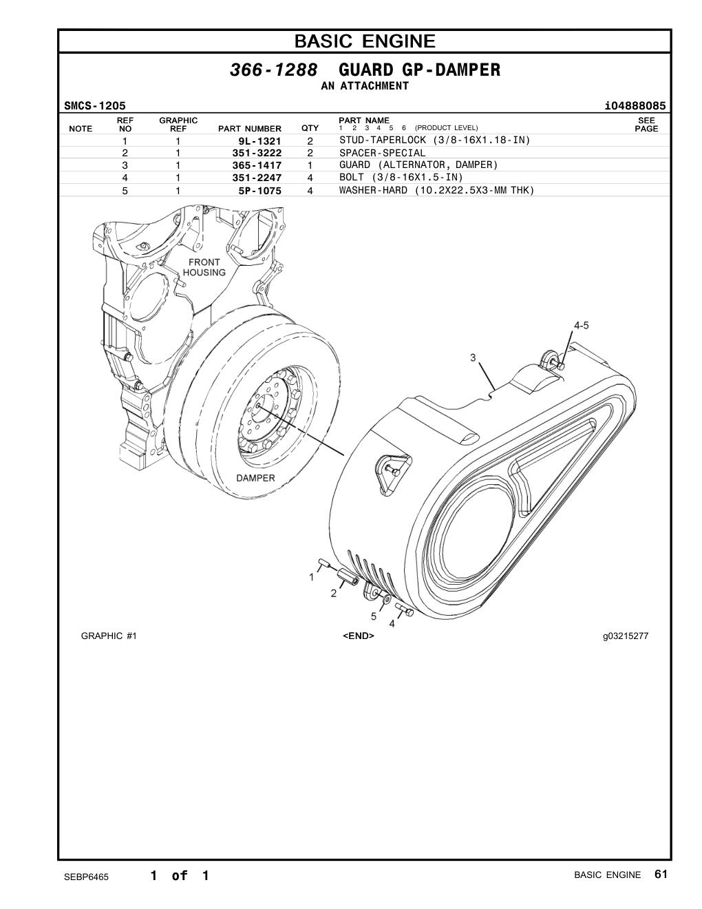 351-2247 - BOLT (3/8-16X1.5-IN)