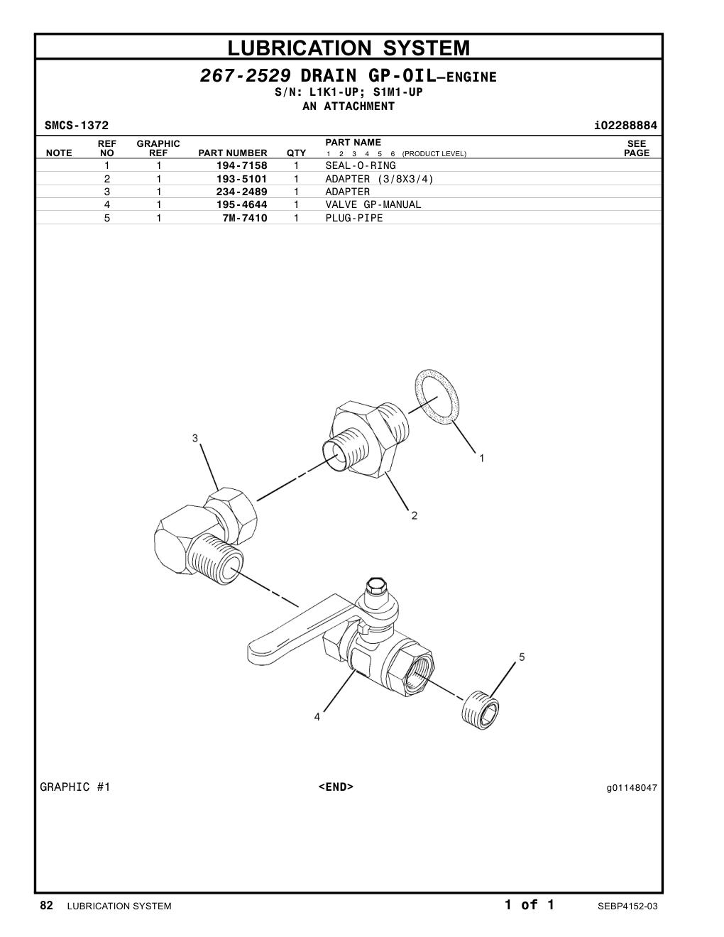 234-2489 ADAPTER CAT parts manual diagram