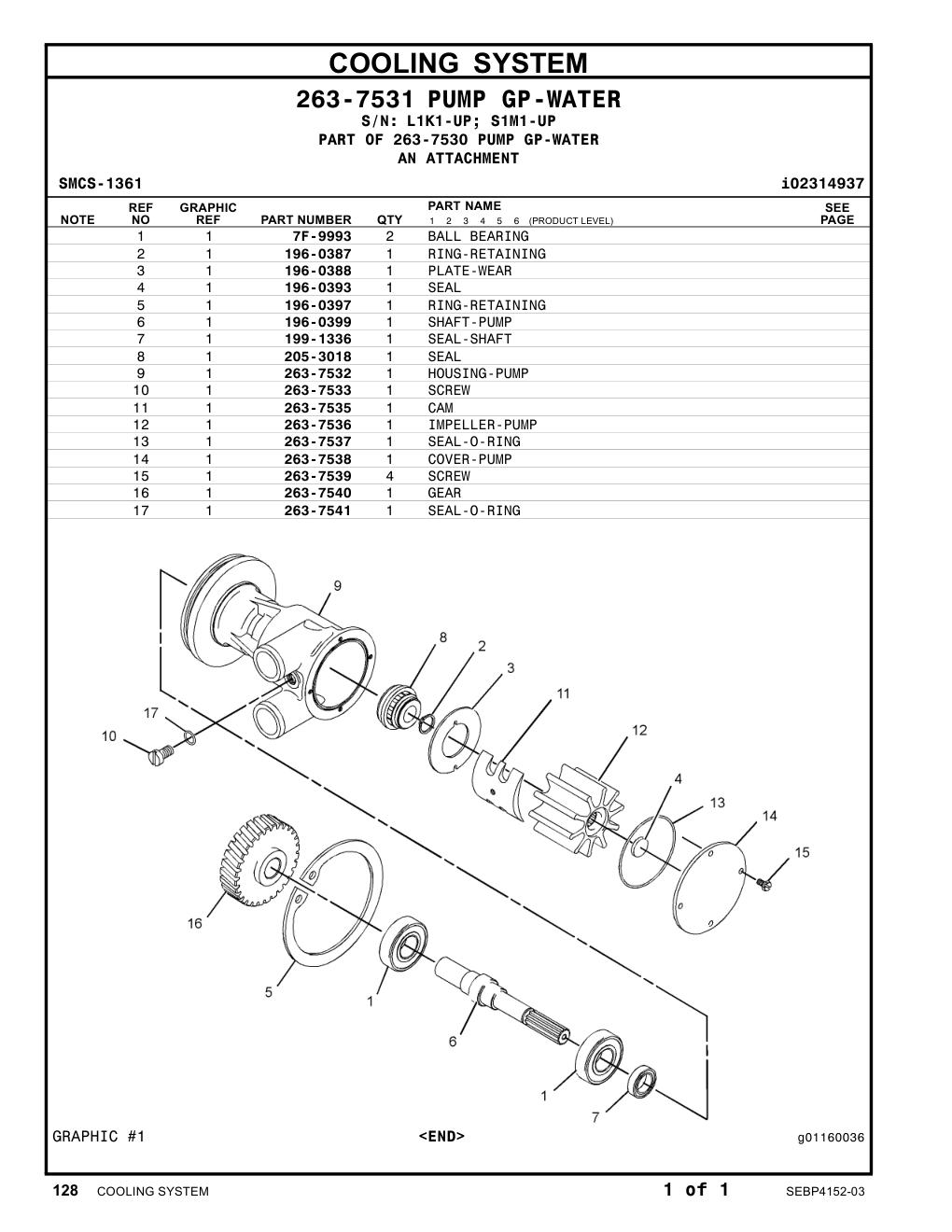 263-7537 SEAL-O-RING CAT parts manual diagram