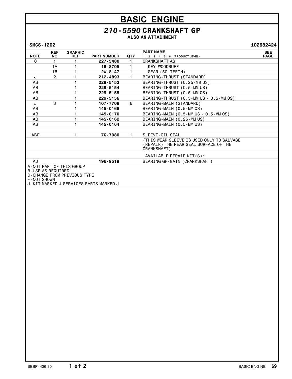 227-5480 - CRANKSHAFT AS