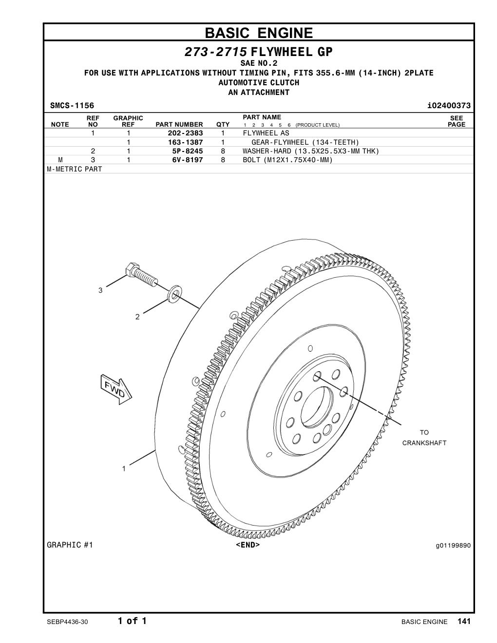 202-2383 - FLYWHEELAS