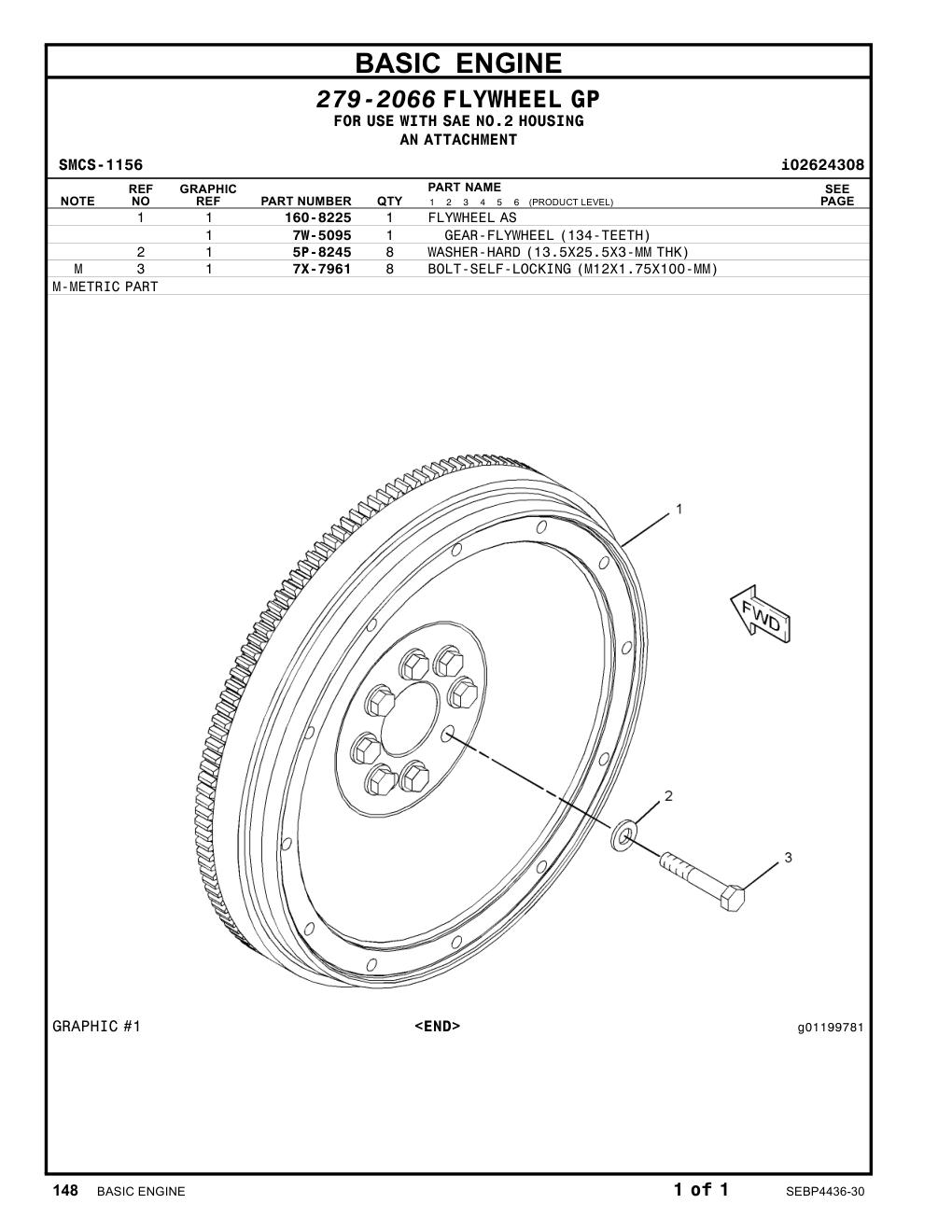160-8225 - FLYWHEELAS