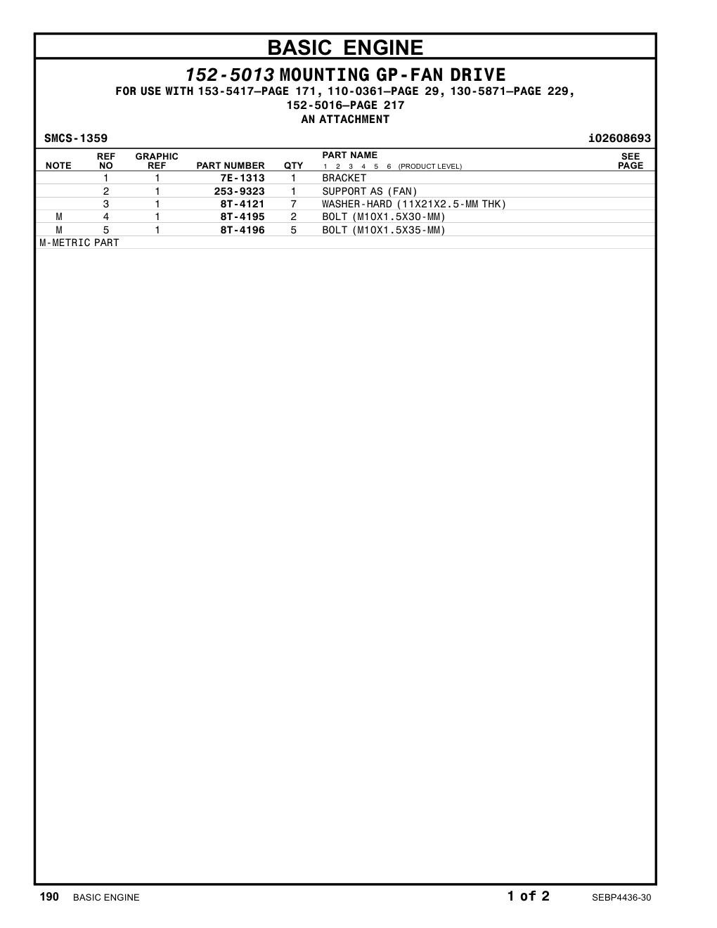253-9323 SUPPORT AS(FAN) CAT parts manual diagram