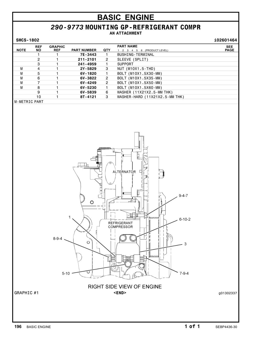 241-4959 SUPPORT CAT parts manual diagram