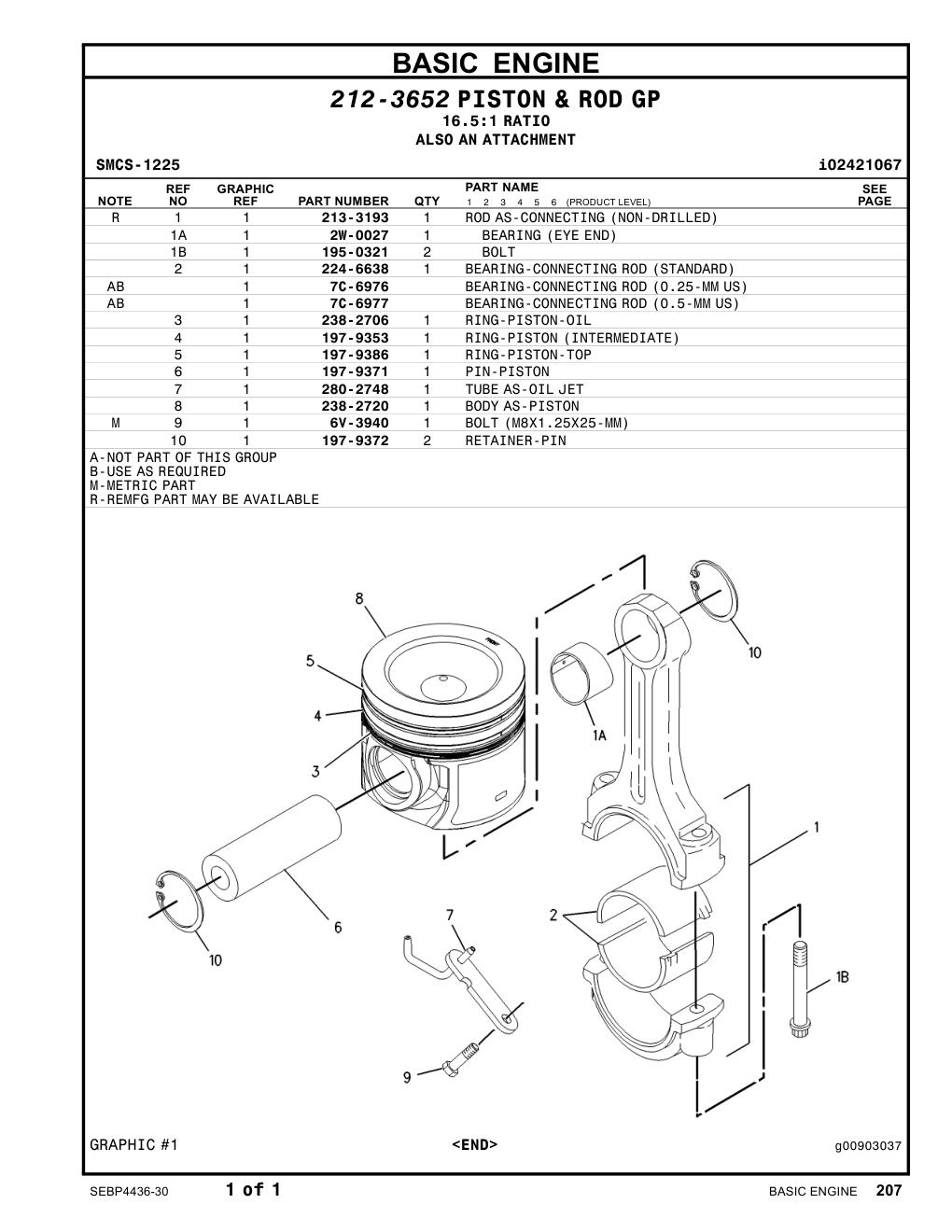 197-9372 RETAINER-PIN CAT parts manual diagram