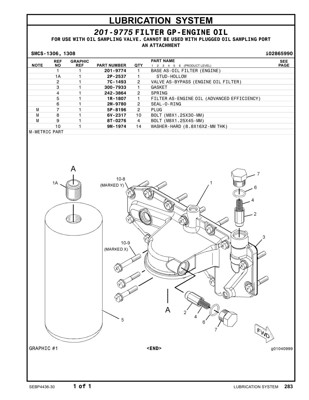 300-7933 GASKET CAT parts manual diagram