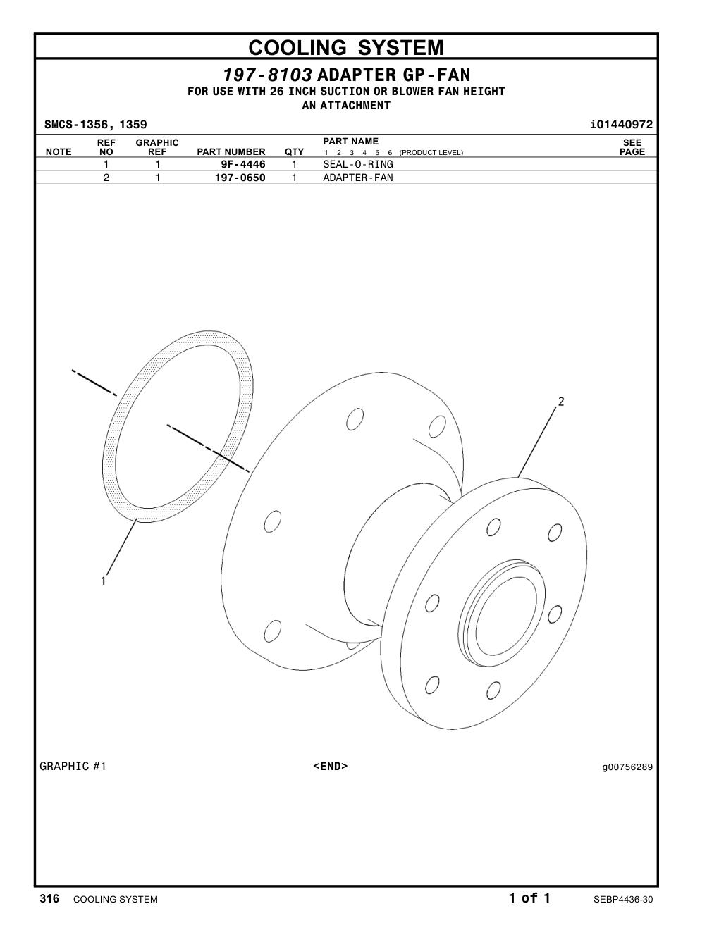 197-0650 - ADAPTER-FAN