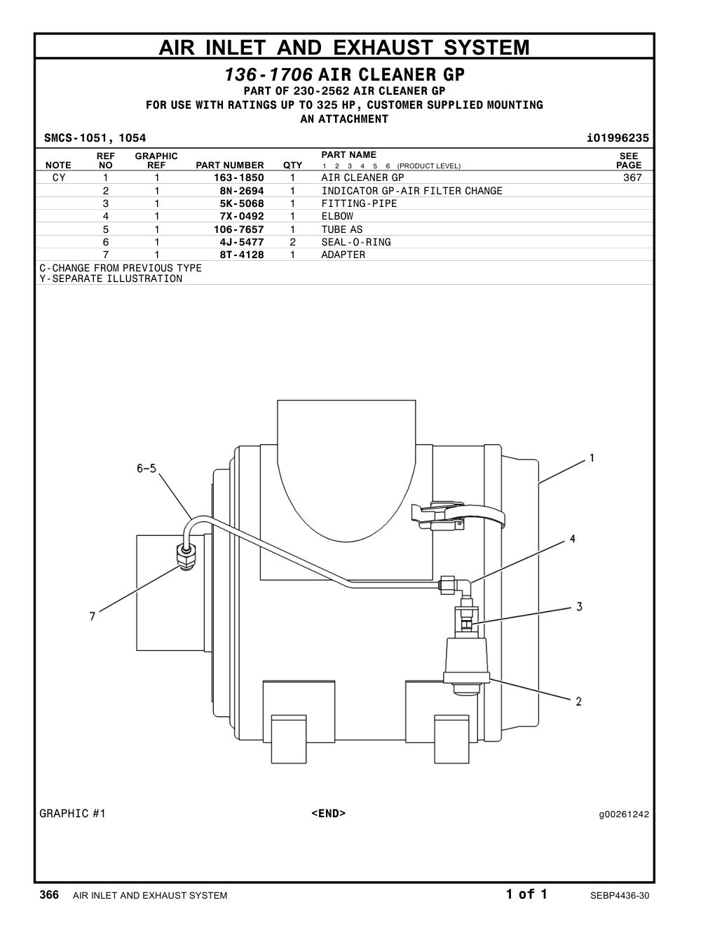 8T-4128 ADAPTER CAT parts manual diagram