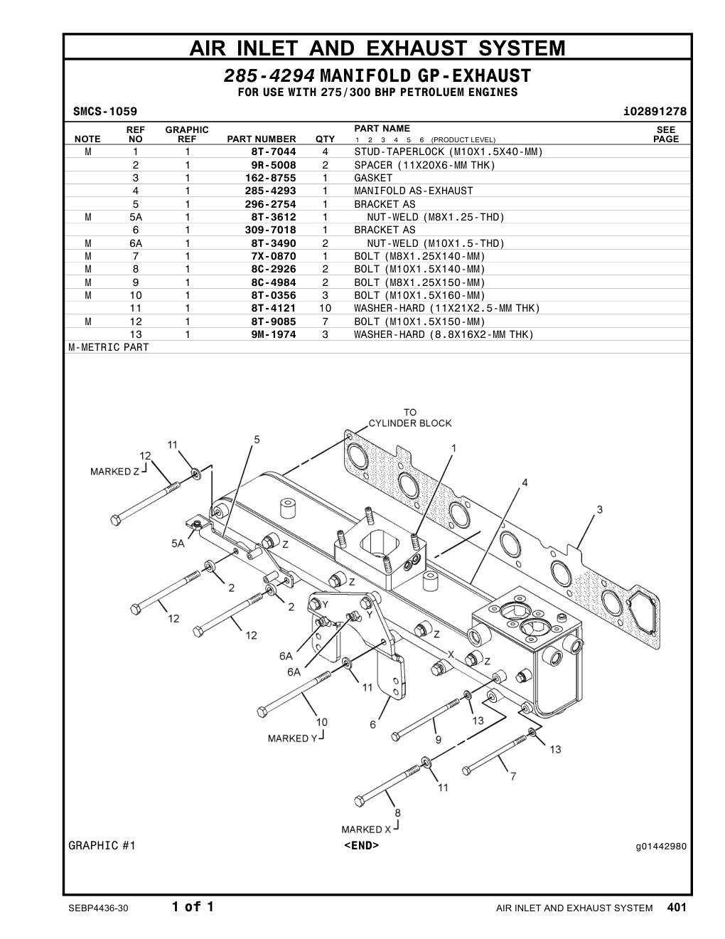 309-7018 BRACKET AS CAT parts manual diagram