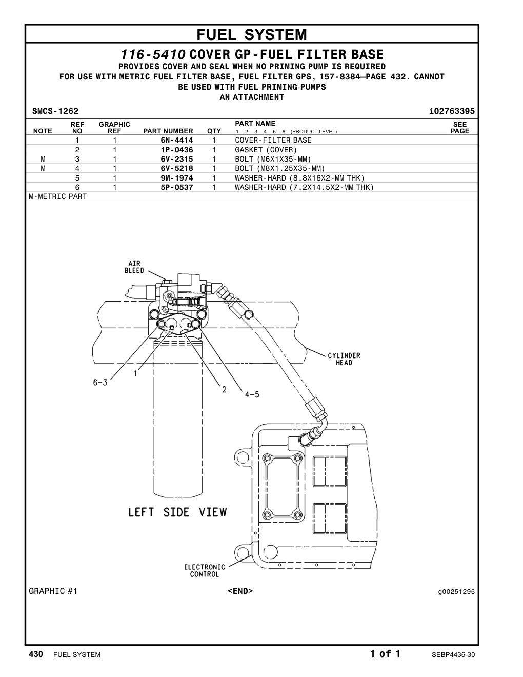 6N-4414 - COVER-FILTER BASE