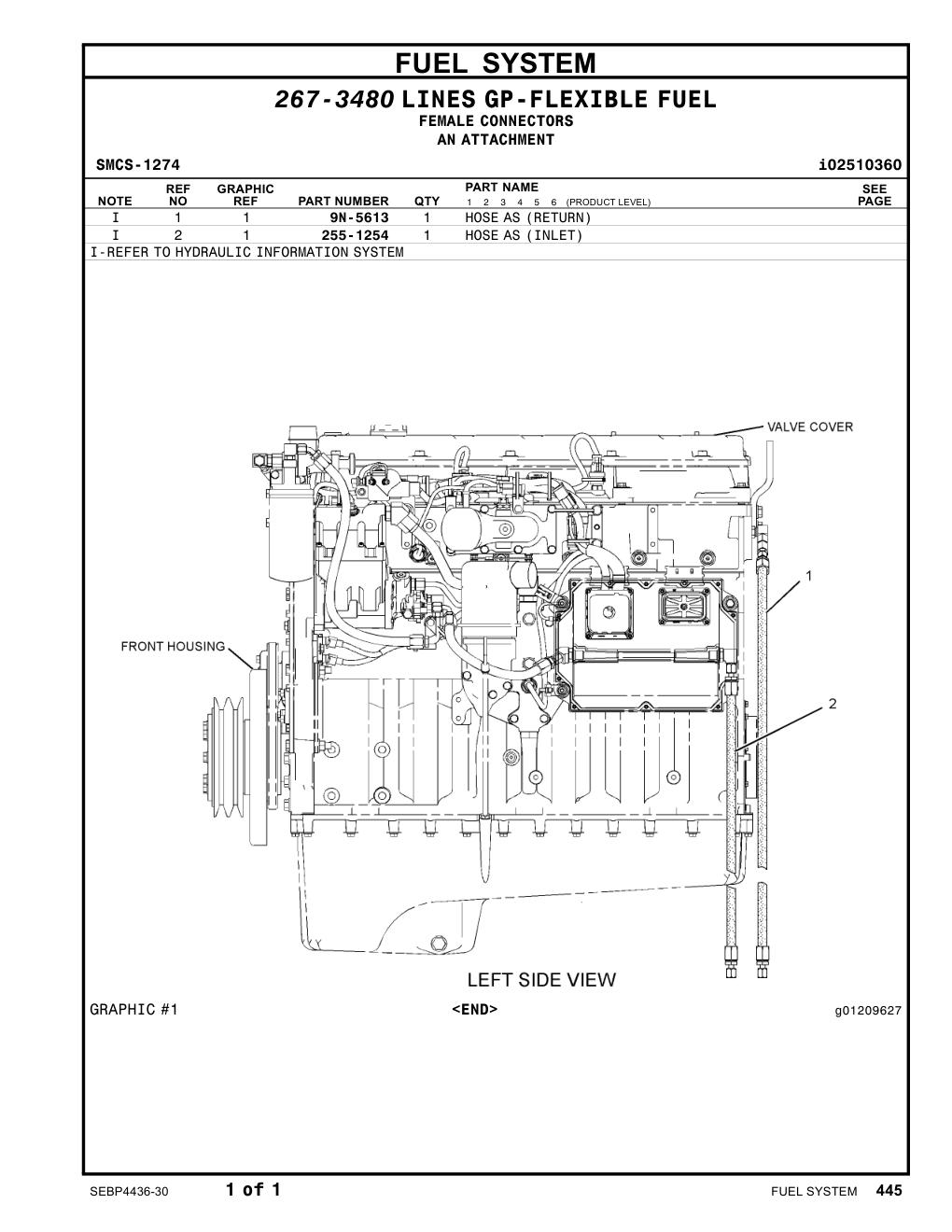 9N-5613 - HOSE AS (RETURN)