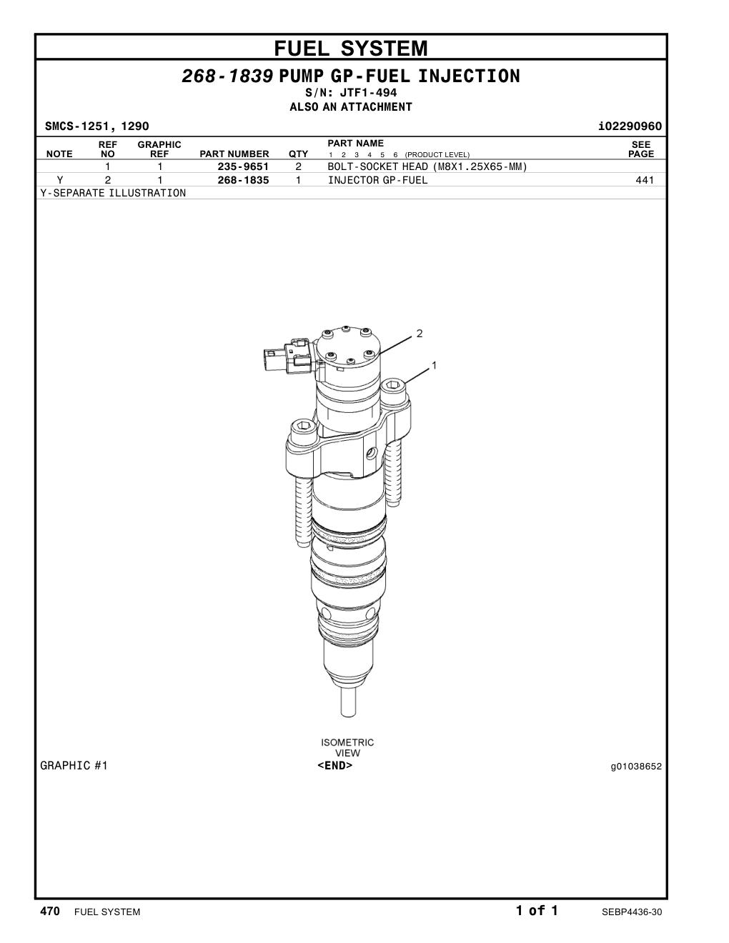268-1835 - INJECTOR GP