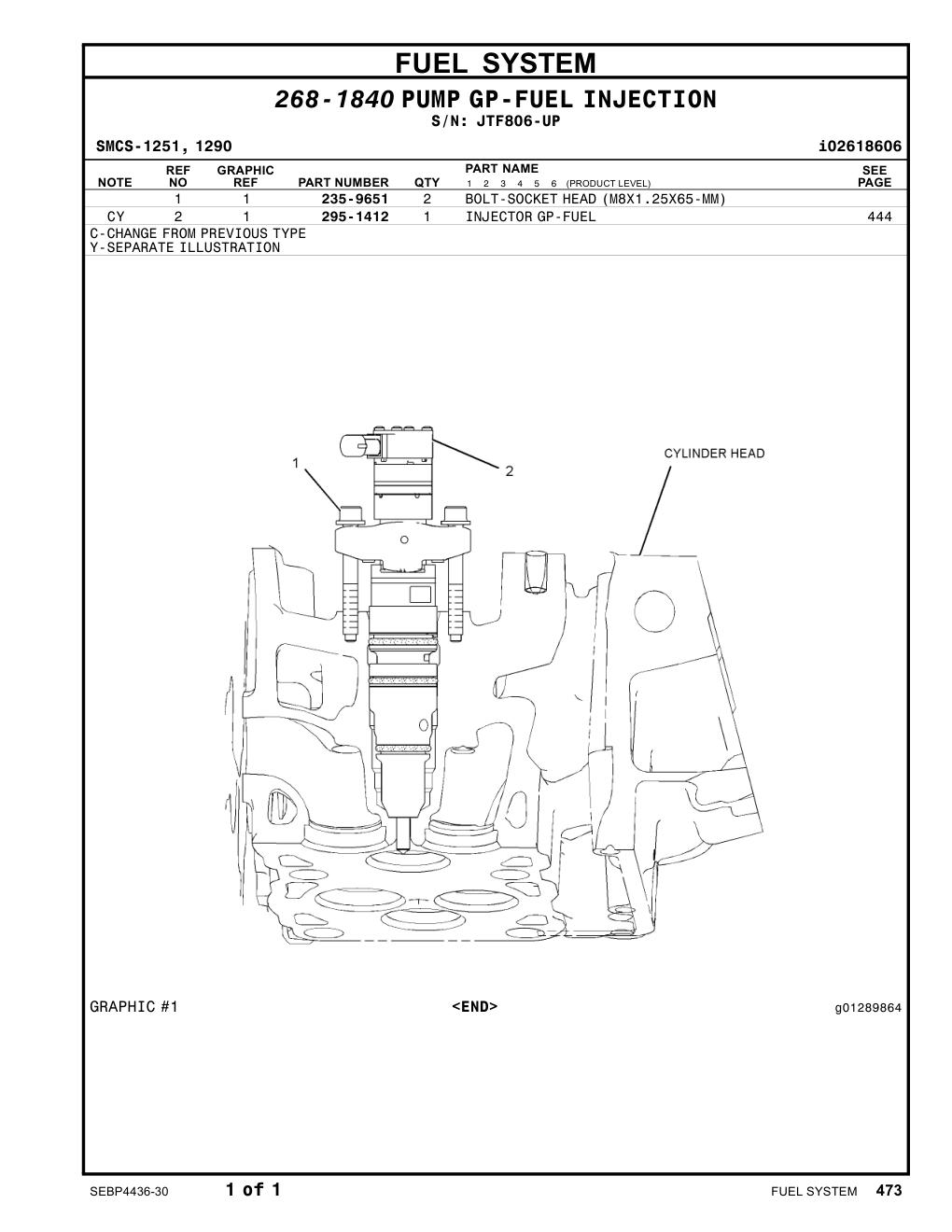 295-1412 - INJECTOR GP-FUEL