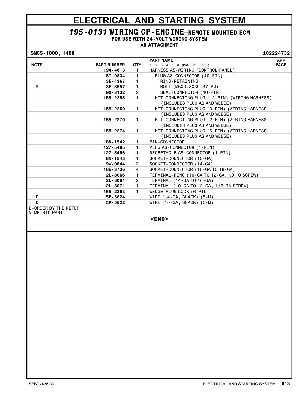 127-5485 - PLUG AS-CONNECTOR (1-PIN)