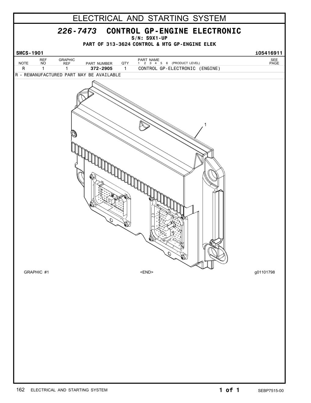 372-2905 - CONTROL GP-ELECTRONIC (ENGINE)
