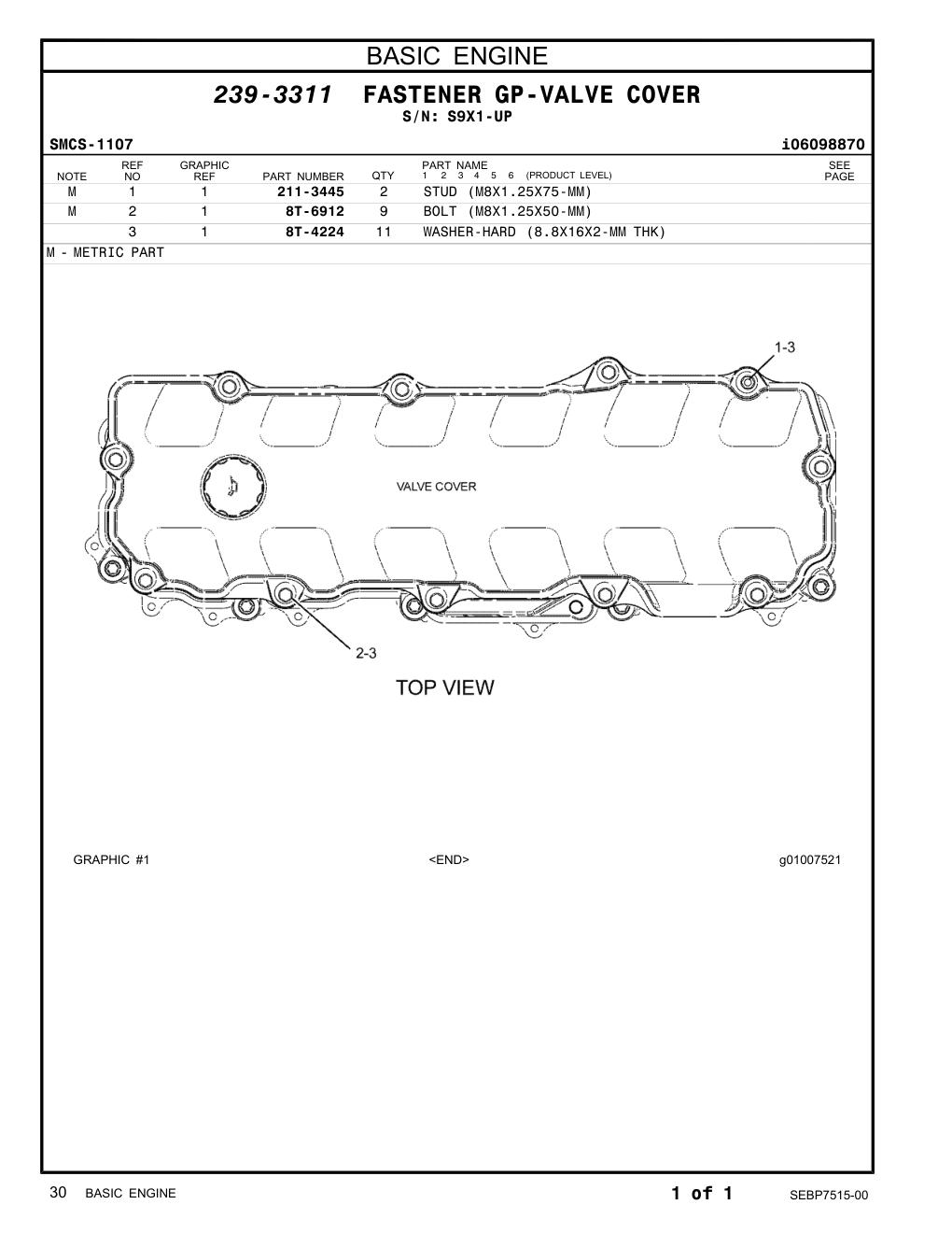 8T-6912 - BOLT (M8X1.25X50-MM)